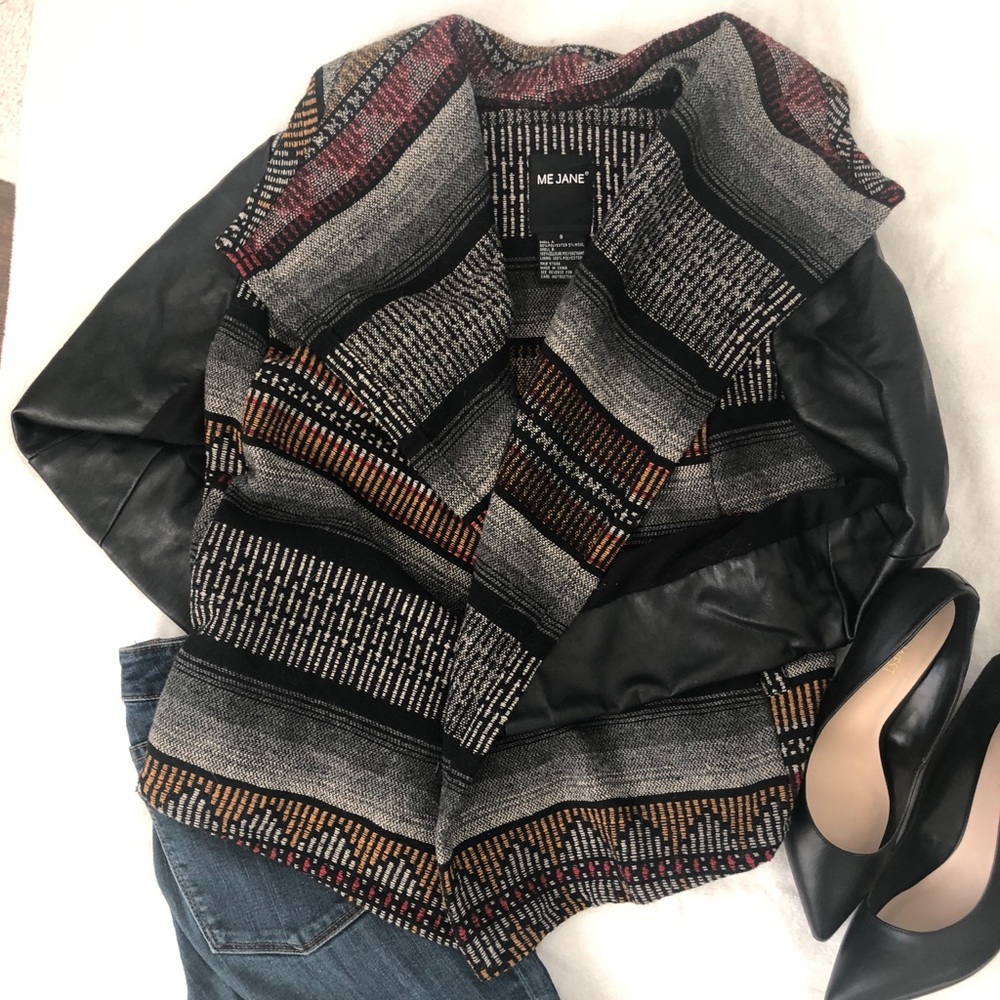 Boho Faux Leather Jacket